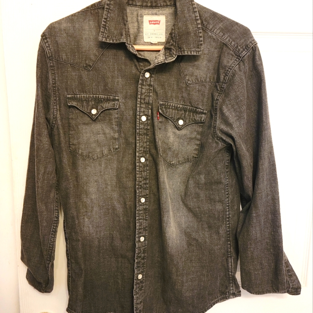 Levi's dark grey denim jacket